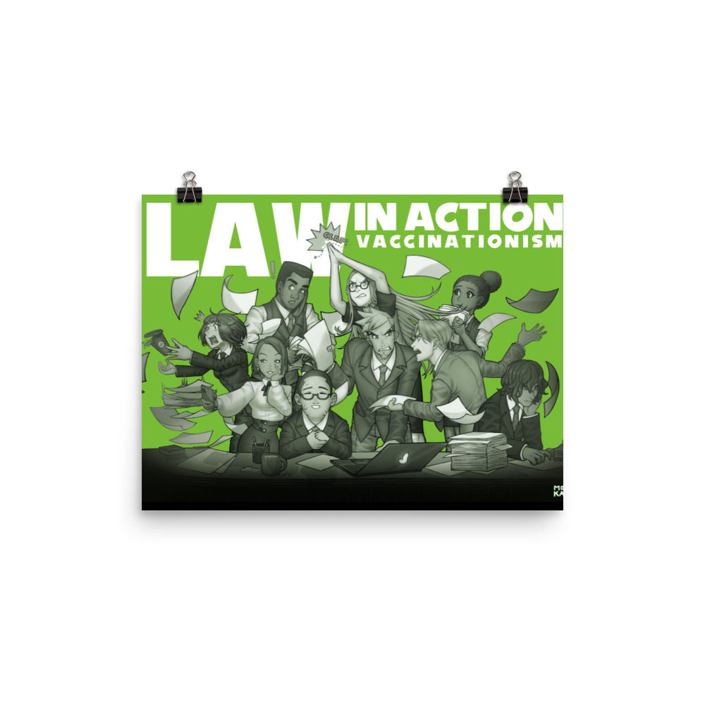 Law In Action | Green | Art poster | Lawyers Arts Club freeshipping - Lawyers Arts Club