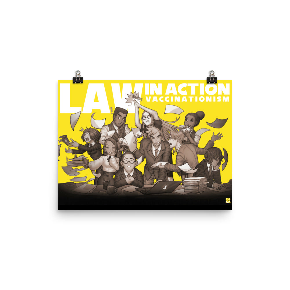 Law In Action | Yellow | Art poster | Lawyers Arts Club freeshipping - Lawyers Arts Club