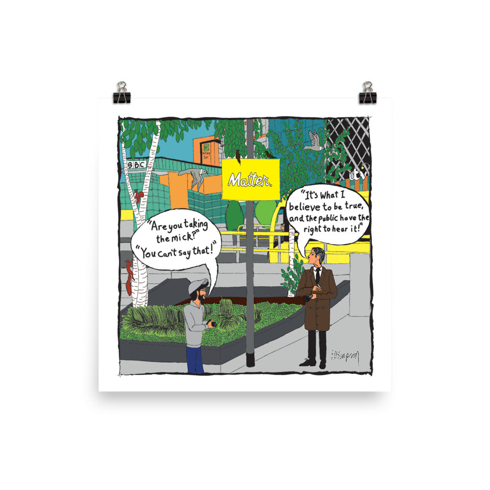 Matter. | The Legal Cartoon | Art poster | Lawyers Arts Club freeshipping - Lawyers Arts Club