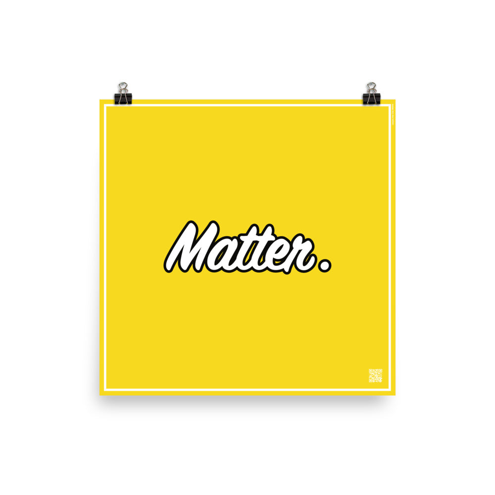 Matter. | Law On The wall | Art poster | Lawyers Arts Club freeshipping - Lawyers Arts Club