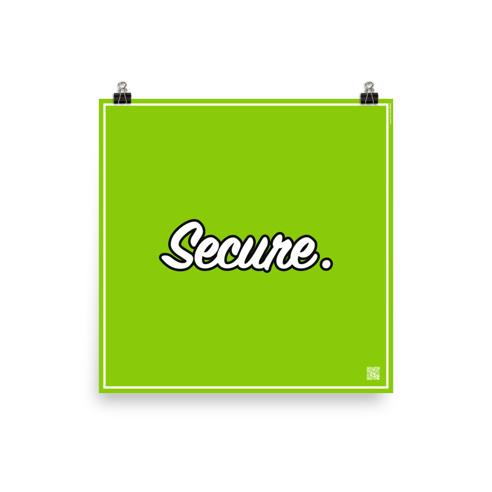 Secure. | Law On The wall | Art poster | Lawyers Arts Club freeshipping - Lawyers Arts Club