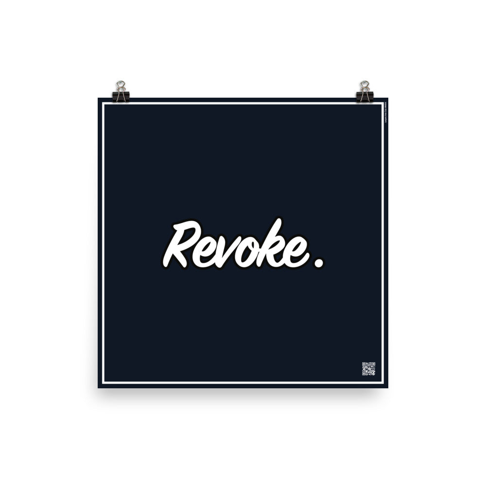 Revoke. | Law On The wall | Art poster | Lawyers Arts Club freeshipping - Lawyers Arts Club